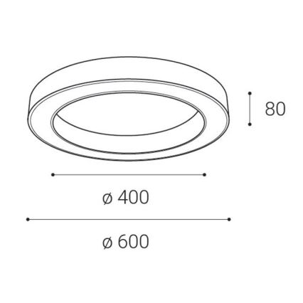 LED2 - LED Plafon ściemnialny SATURN LED/50W/230V 3000K/4000K czarne