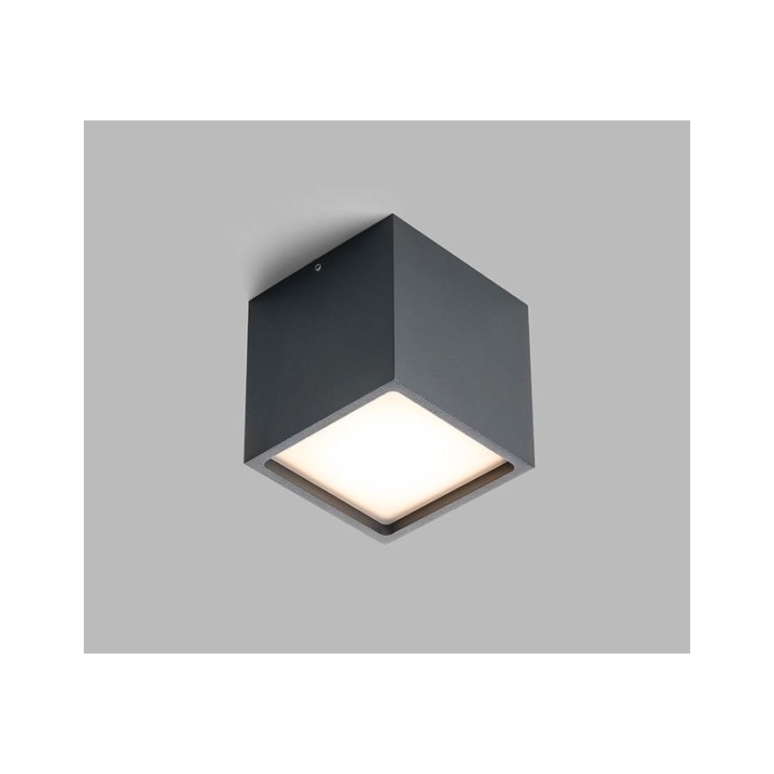 LED2 - LED Plafon zewnętrzny CUBE LED/12W/230V antracyt IP54