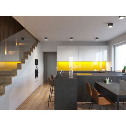 LED2 - LED Plafon zewnętrzny CUBE LED/12W/230V antracyt IP54