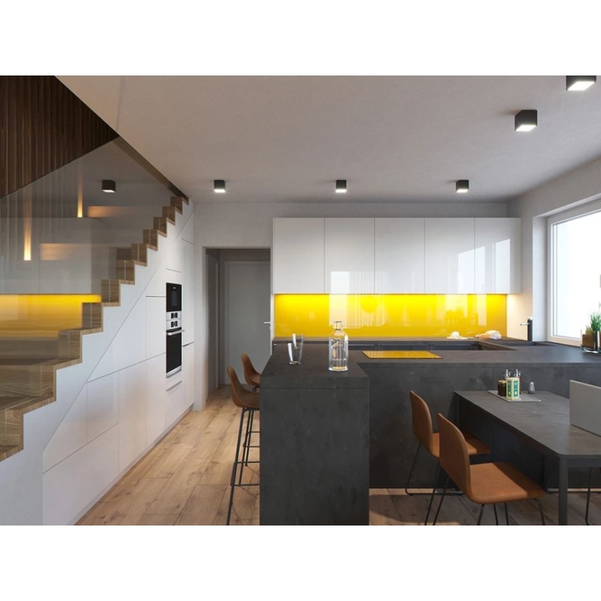 LED2 - LED Plafon zewnętrzny CUBE LED/12W/230V antracyt IP54