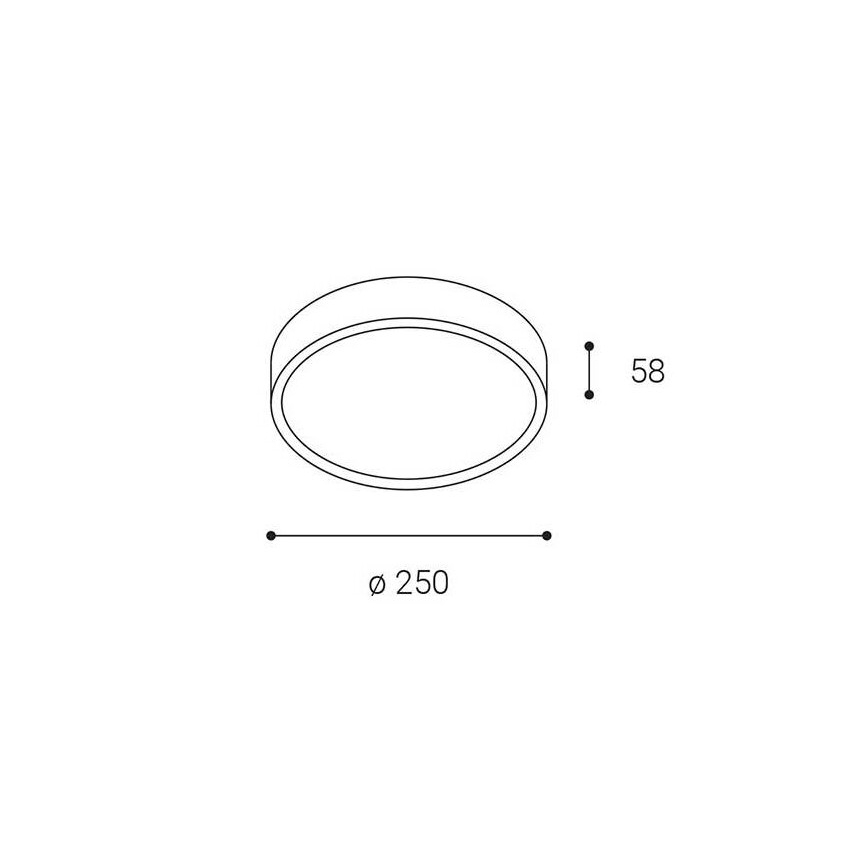 LED2 - LED Plafon zewnetrzny MIRA LED/18W/230V IP65 biały