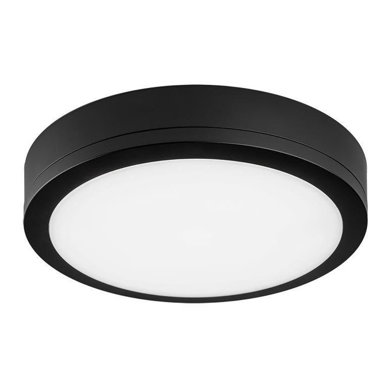 LED2 - LED Plafon zewnętrzny z czujnikiem KERY LED/18W/230V IP65 czarny