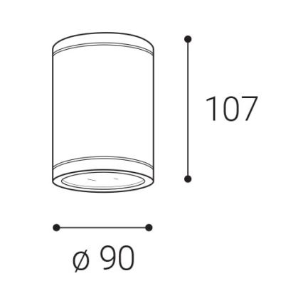 LED2-LED Punktowe światło zewnętrzne TUBO LED/10W/230V IP65 3000K/4000K/5700K czarne