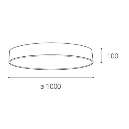 LED2 - LED Regulowane oświetlenie sufitowe MONO LED/153W/230V 3000K/4000K czarny