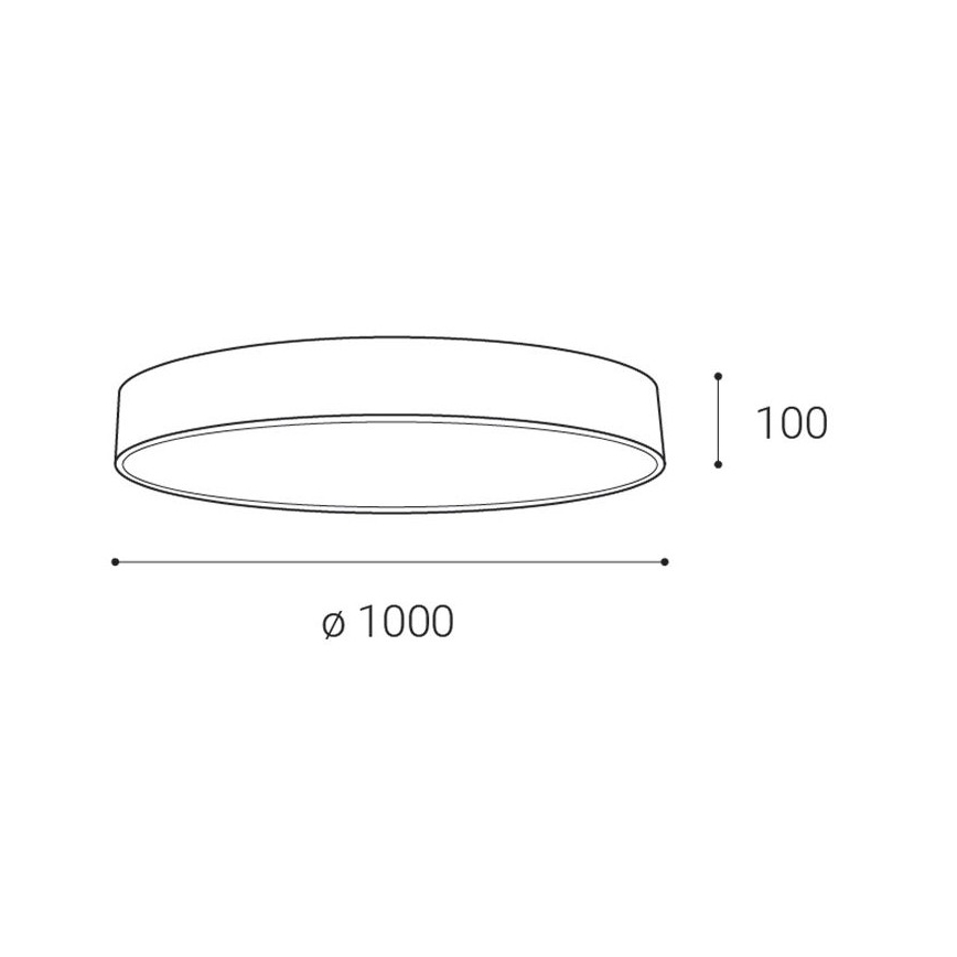 LED2 - LED Regulowane oświetlenie sufitowe MONO LED/153W/230V 3000K/4000K czarny