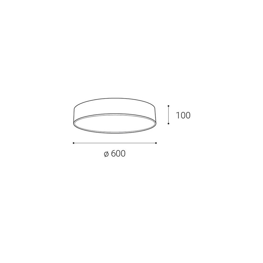 LED2 - LED Regulowane oświetlenie sufitowe MONO LED/60W/230V 3000K/4000K czarny