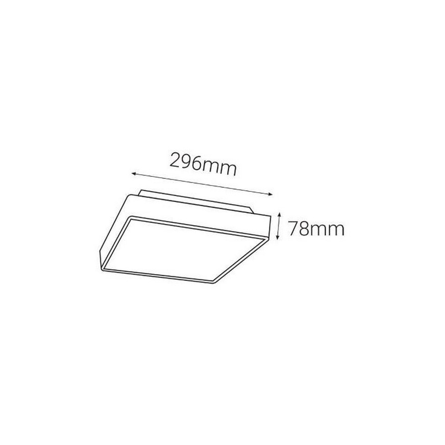 LED2 - LED Ściemniana oprawa zewnętrzna z czujnikiem SOLO  LED/16W/230V 3000/4000/6500K IP65