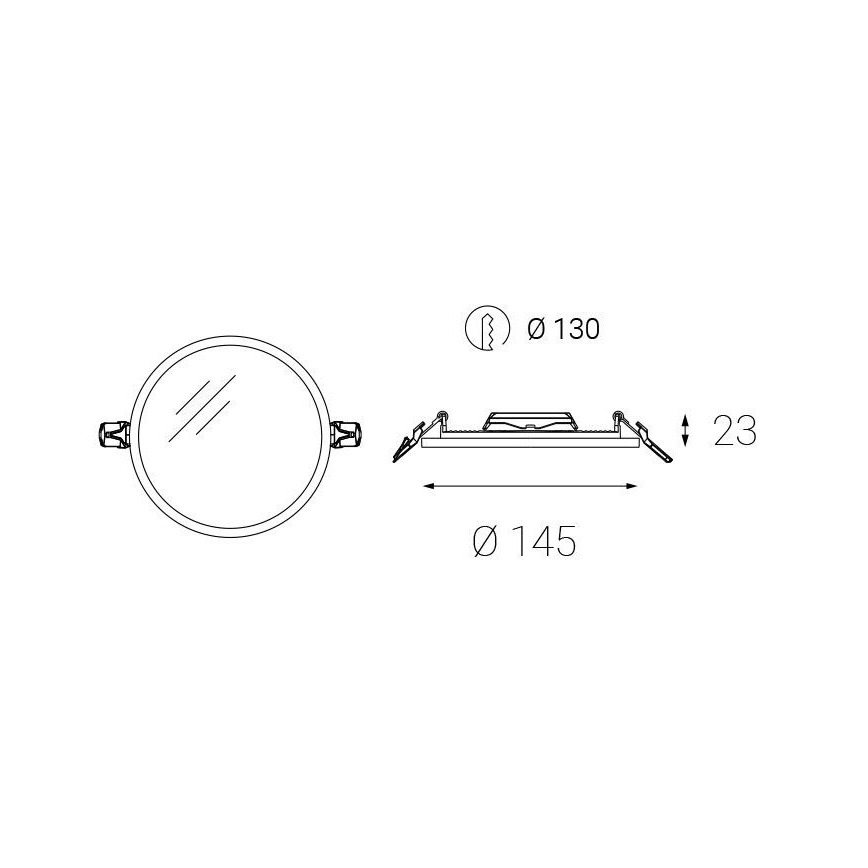 LED2 - LED Oprawa sufitowa łazienkowa SLIM LED/10W/230V IP43 CRI 90