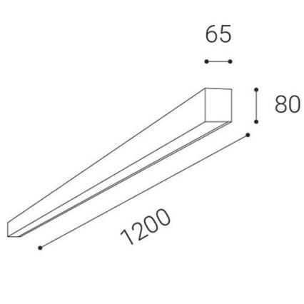 LED2 - LED Wpuszczane oświetlenie sufitowe LINO LED/30W/230V 3000/3500/4000K czarne