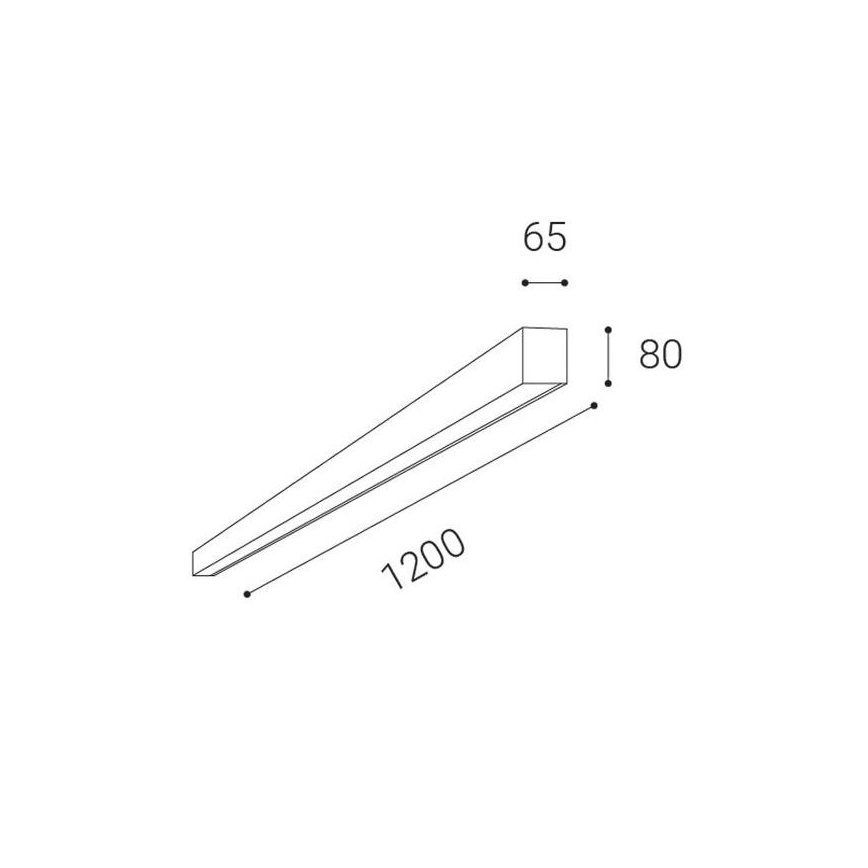 LED2 - LED Wpuszczane oświetlenie sufitowe LINO LED/30W/230V 3000/3500/4000K czarne