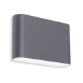 LED2 - LED Zewnętrzna Lampa Ścienna FLAT 2xLED/3W/230V IP65 3000K/4000K/5700K czarna