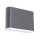 LED2 - LED Zewnętrzna Lampa Ścienna FLAT 2xLED/3W/230V IP65 3000K/4000K/5700K czarna