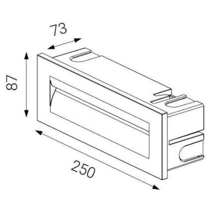 LED2 - LED Zewnętrzna oprawa wpuszczana STEP IN LED/8,5W/230V IP65