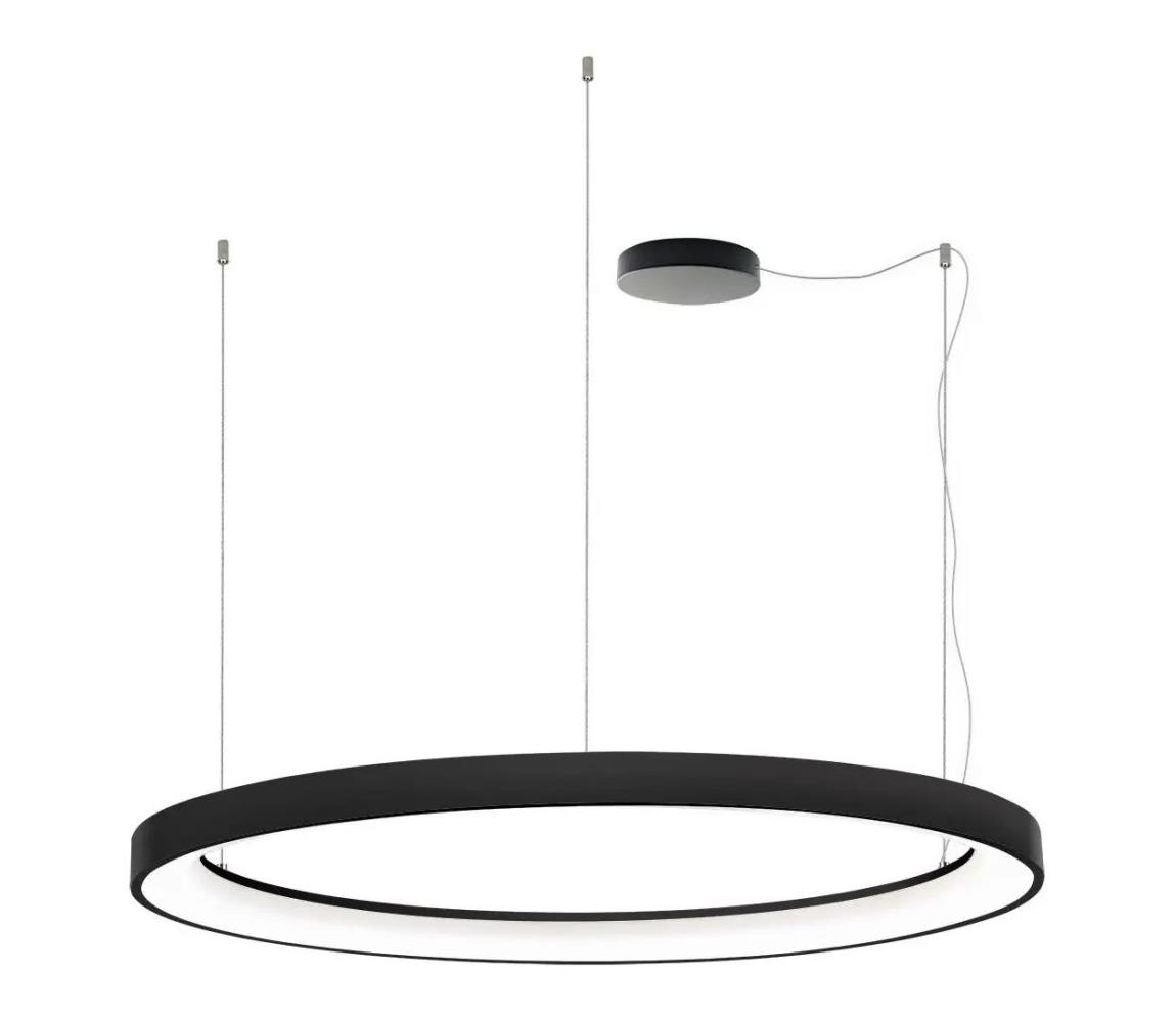 LED2 - LED Żyrandol ściemnialny na lince BELLA LED/80W/230V 3000K/4000K czarne