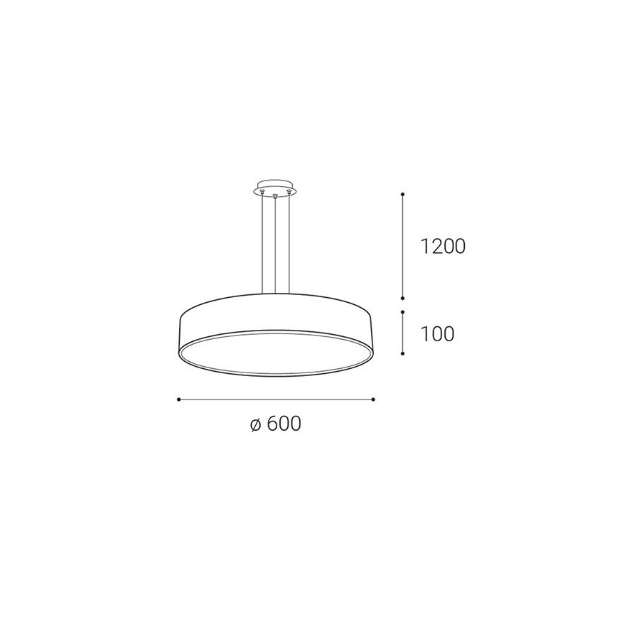 LED2 - LED Żyrandol ściemnialny na lince MONO LED/60W/230V 3000K/4000K białe