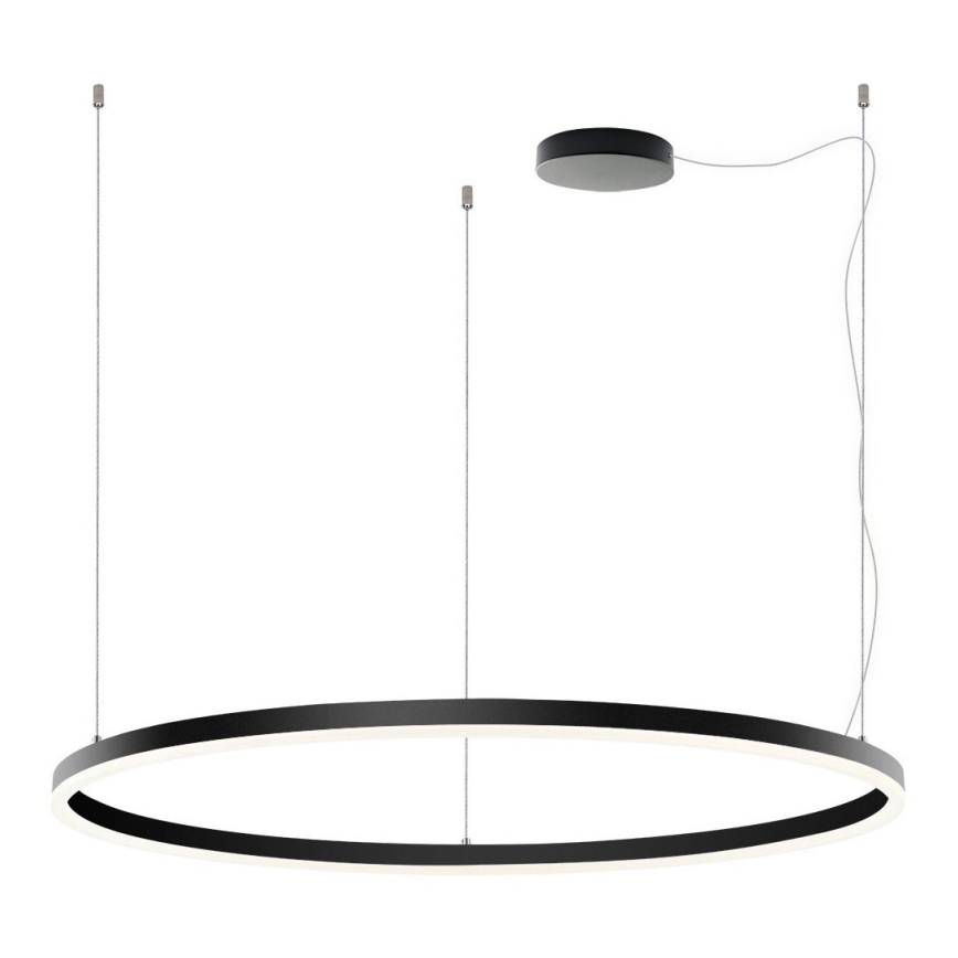 LED2 - LED Żyrandol ściemnialny na lince SATURN LED/80W/230V śr. 100 cm czarne
