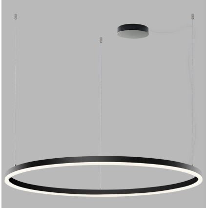 LED2 - LED Żyrandol ściemnialny na lince SATURN LED/80W/230V śr. 100 cm czarne