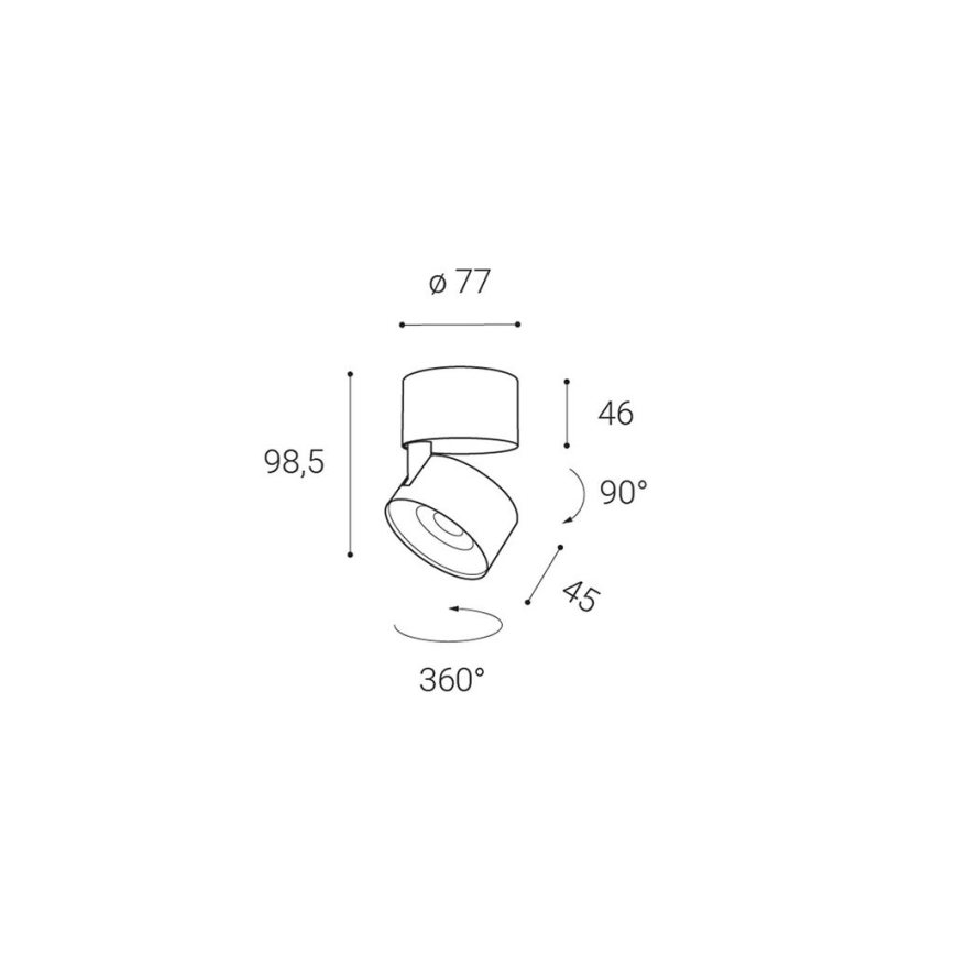 LED2 - Oprawa punktowa LED KLIP ON LED/11W/230V