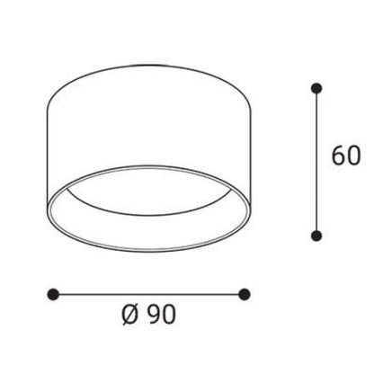 LED2 - Oprawa punktowa LED ZETA ON LED/8W/230V 3000/3500/4000K śr. 9 cm biała