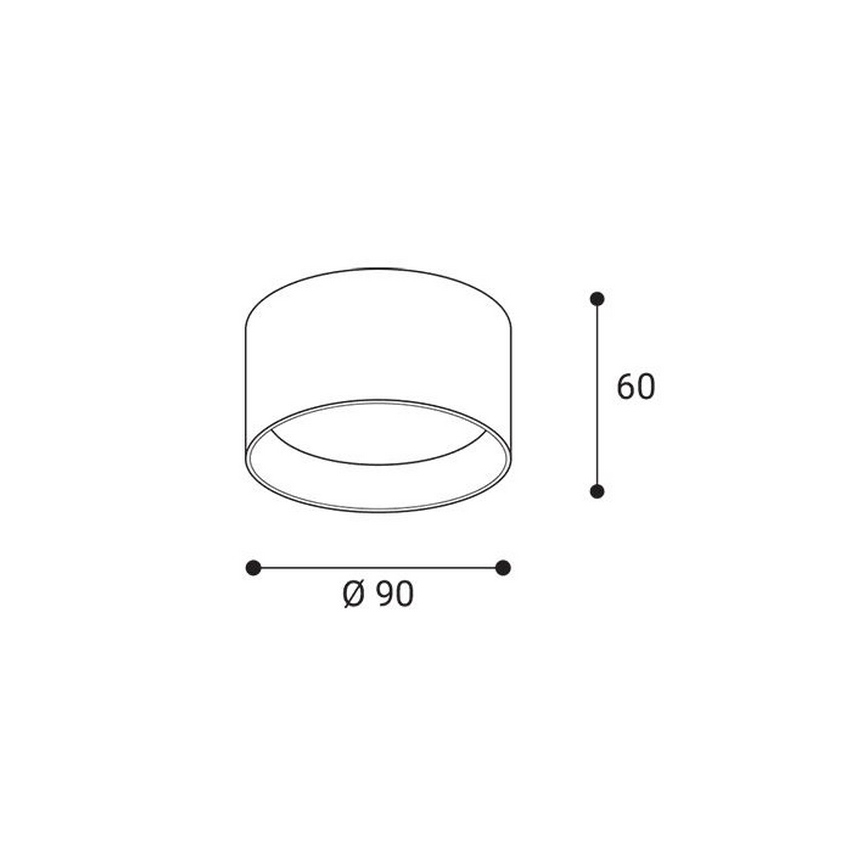LED2 - Oprawa punktowa LED ZETA ON LED/8W/230V 3000/3500/4000K śr. 9 cm biała