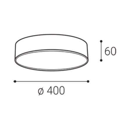 LED2 - Oprawa sufitowa LED MONO SLIM LED/30W/230V 3000/4000K Ø 40 cm biała