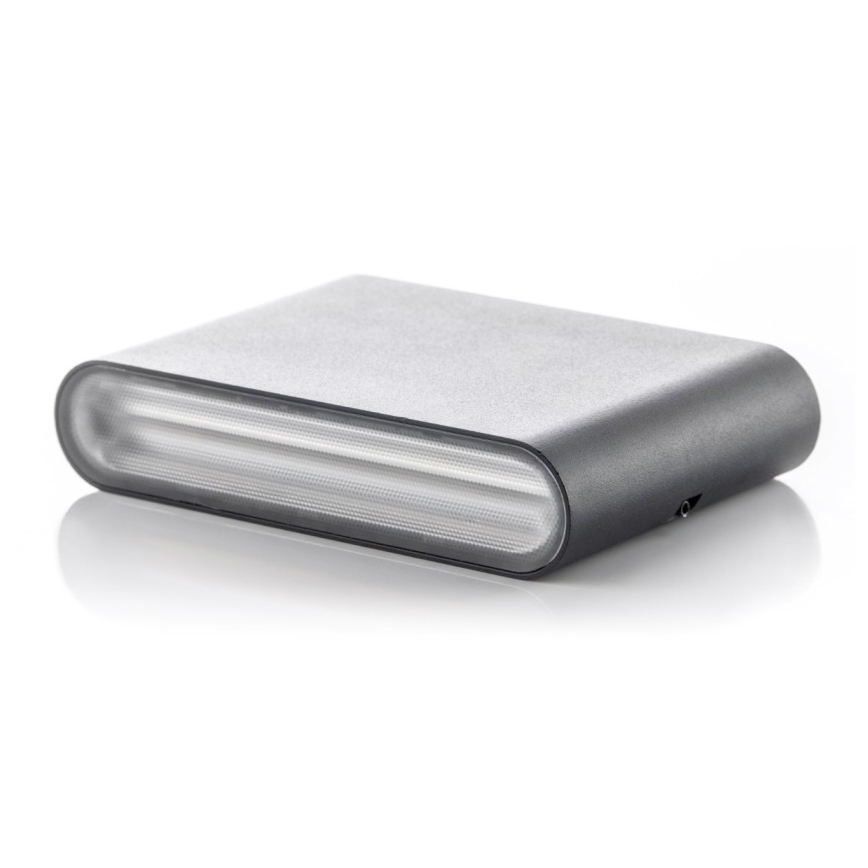 LED2 - LED Zewnętrzna Lampa Ścienna FLAT 2xLED/3W/230V IP65 3000K/4000K/5700K czarna