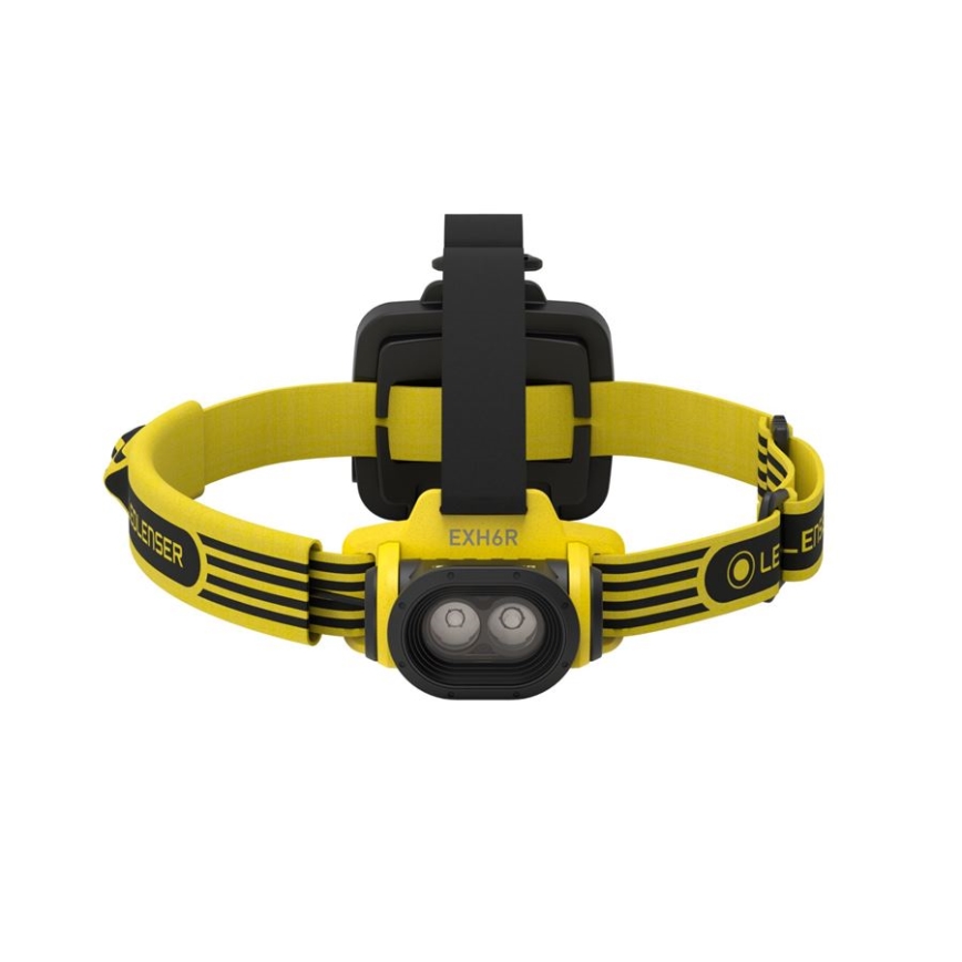 Ledlenser EXH6R - LED ściemnialna ładowalna czołówka LED/1900 mAh IP68 250 lm 15 h żółta