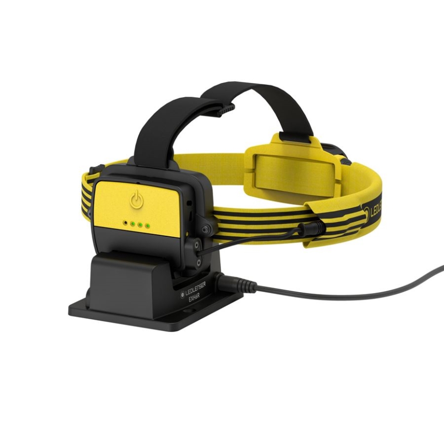 Ledlenser EXH6R - LED ściemnialna ładowalna czołówka LED/1900 mAh IP68 250 lm 15 h żółta