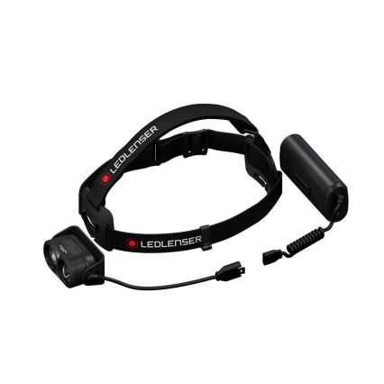Ledlenser H19R CORE - Ładowalna, ściemnialna czołówka LED z akumulatorem 4800 mAh, klasa szczelności IP67, 3500 lm, do 20 h pracy, czarna