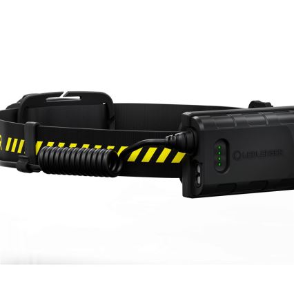 Ledlenser H5R WORK - ładowalna czołówka LED z regulacją jasności 1800 mAh IP67 500 lm 45 h czarna