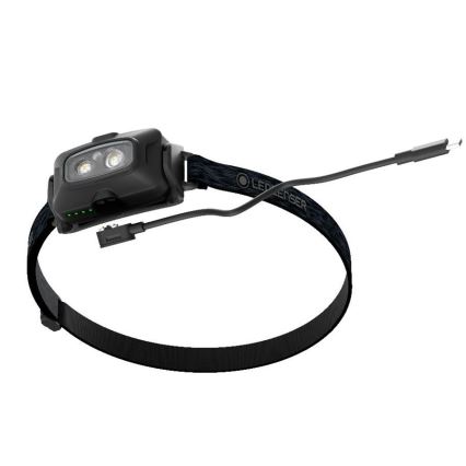 Ledlenser HF4R Core - ładowalna czołówka LED z regulacją jasności, akumulator 1000 mAh, IP68, 500 lm, 35 h, czarna