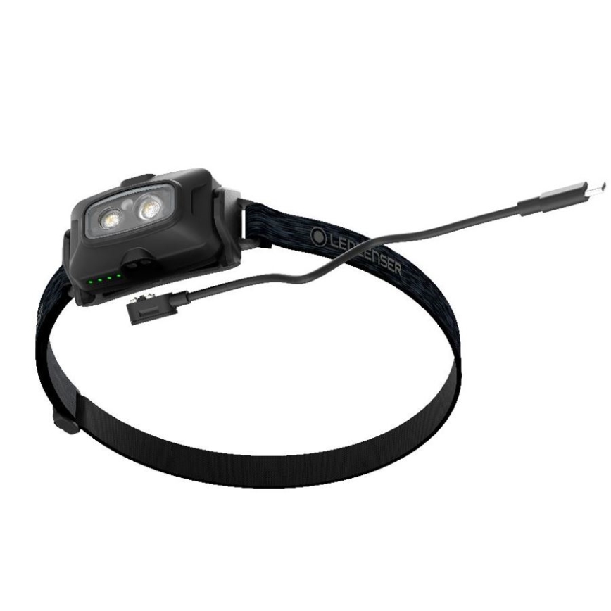 Ledlenser HF4R Core - ładowalna czołówka LED z regulacją jasności, akumulator 1000 mAh, IP68, 500 lm, 35 h, czarna