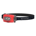 Ledlenser HF4R Core - ściemnialna, ładowalna czołówka LED, 1000 mAh, IP68, 500 lm, 35 h, czerwona