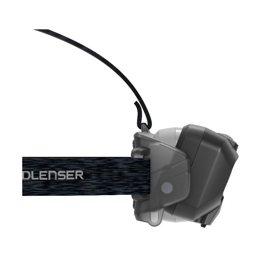Ledlenser HF8R Core - ściemnialna, ładowalna czołówka LED, akumulator 2000 mAh, IP68, 800 lm, 60 godz., szara