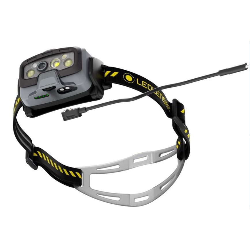 Ledlenser HF8R Work - LED ściemnialna ładowalna czołówka LED/3700 mAh IP68 1600 lm 90 h czarna