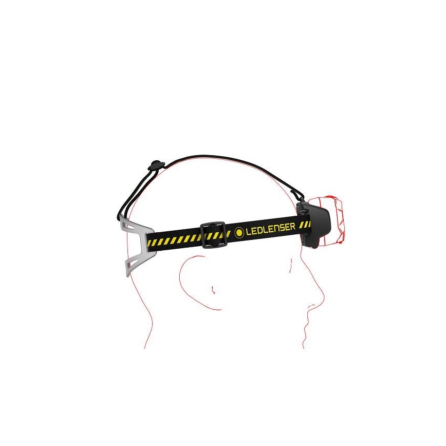 Ledlenser HF8R Work - LED ściemnialna ładowalna czołówka LED/3700 mAh IP68 1600 lm 90 h czarna