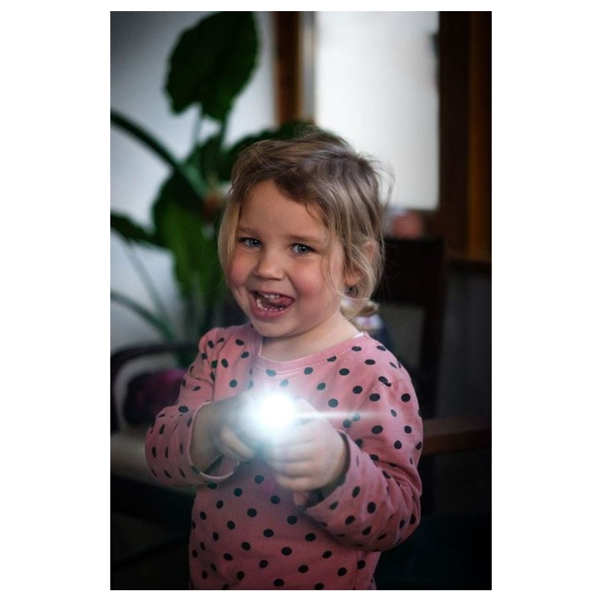 Ledlenser KIDBEAM4 RAINBOW - LED ściemniana latarka dziecięca LED/2xAAA IP44 fioletowa