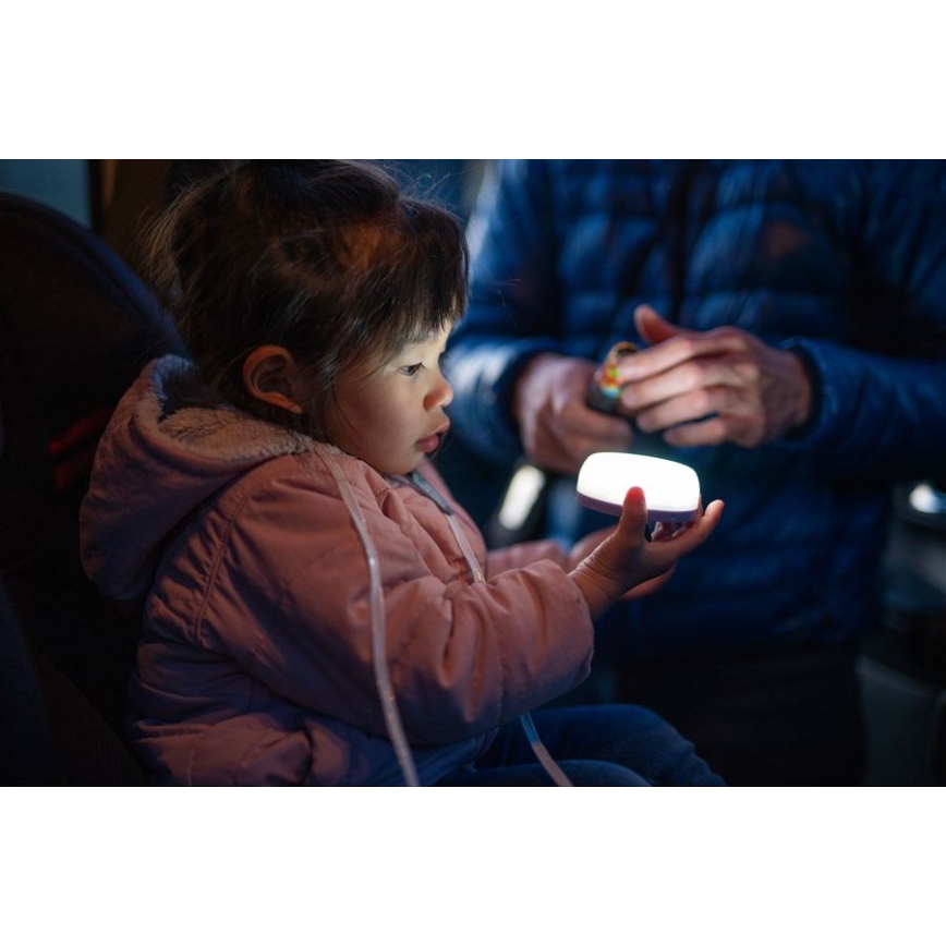 Ledlenser KIDCAMP6 RAINBOW - Ściemnialna przenośna lampa LED/3xAAA IP44 niebieska