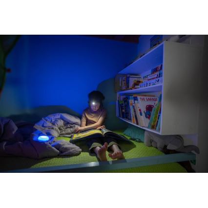 Ledlenser KIDCAMP6 RAINBOW - Ściemnialna przenośna lampa LED/3xAAA IP44 niebieska