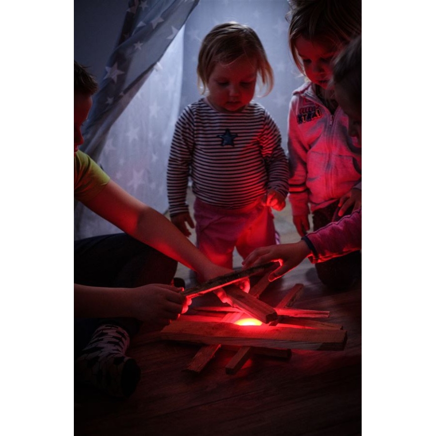 Ledlenser KIDCAMP6 RAINBOW - Ściemnialna przenośna lampa LED/3xAAA IP44 niebieska