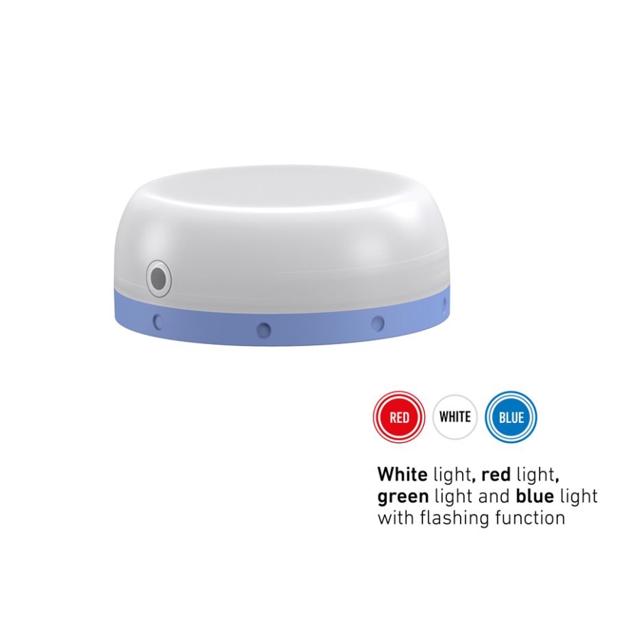 Ledlenser KIDCAMP6 RAINBOW - Ściemnialna przenośna lampa LED/3xAAA IP44 niebieska