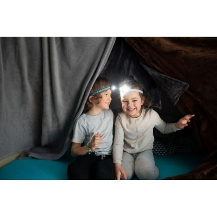 Ledlenser KIDLED2 DINO - LED ściemniana czołówka dziecięca LED/1xAAA IPX4 40 lm 20 h zielona