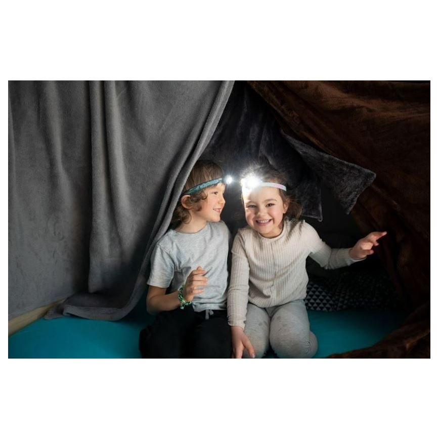 Ledlenser KIDLED2 DINO - LED ściemniana czołówka dziecięca LED/1xAAA IPX4 40 lm 20 h zielona