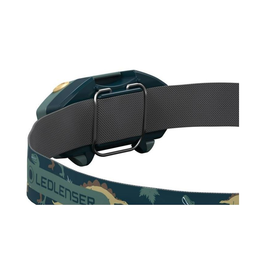 Ledlenser KIDLED2 DINO - LED ściemniana czołówka dziecięca LED/1xAAA IPX4 40 lm 20 h zielona