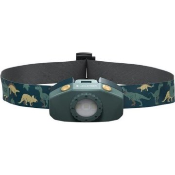 Ledlenser KIDLED2 DINO - LED ściemniana czołówka dziecięca LED/1xAAA IPX4 40 lm 20 h zielona