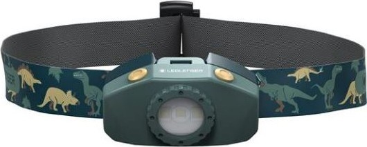 Ledlenser KIDLED2 DINO - LED ściemniana czołówka dziecięca LED/1xAAA IPX4 40 lm 20 h zielona