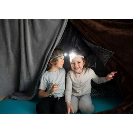 Ledlenser KIDLED4R DINO - ściemnialna ładowalna czołówka dziecięca LED, 280 mAh, IPX4, 40 lm, 18 h, zielona