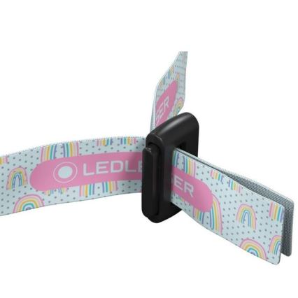 Ledlenser KIDLED4R RAINBOW - LED ściemnialna ładowalna czołówka dziecięca LED/280 mAh IPX4 40lm 18 h fioletowa