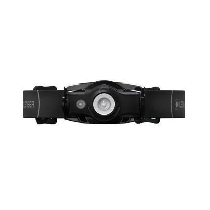 Ledlenser MH4 - ściemnialna, ładowalna czołówka LED, akumulator 750 mAh, IP54, 400 lm, 35 h, czarna