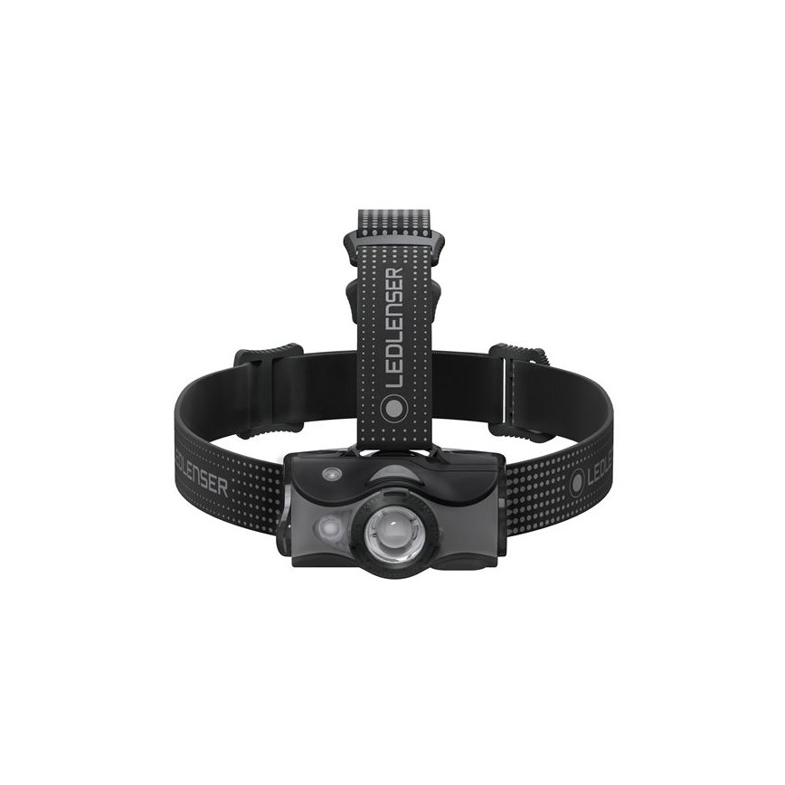 Ledlenser MH7 - ściemnialna, ładowalna czołówka LED, 1550 mAh, IP54, 600 lm, 40 h, czarna/szara
